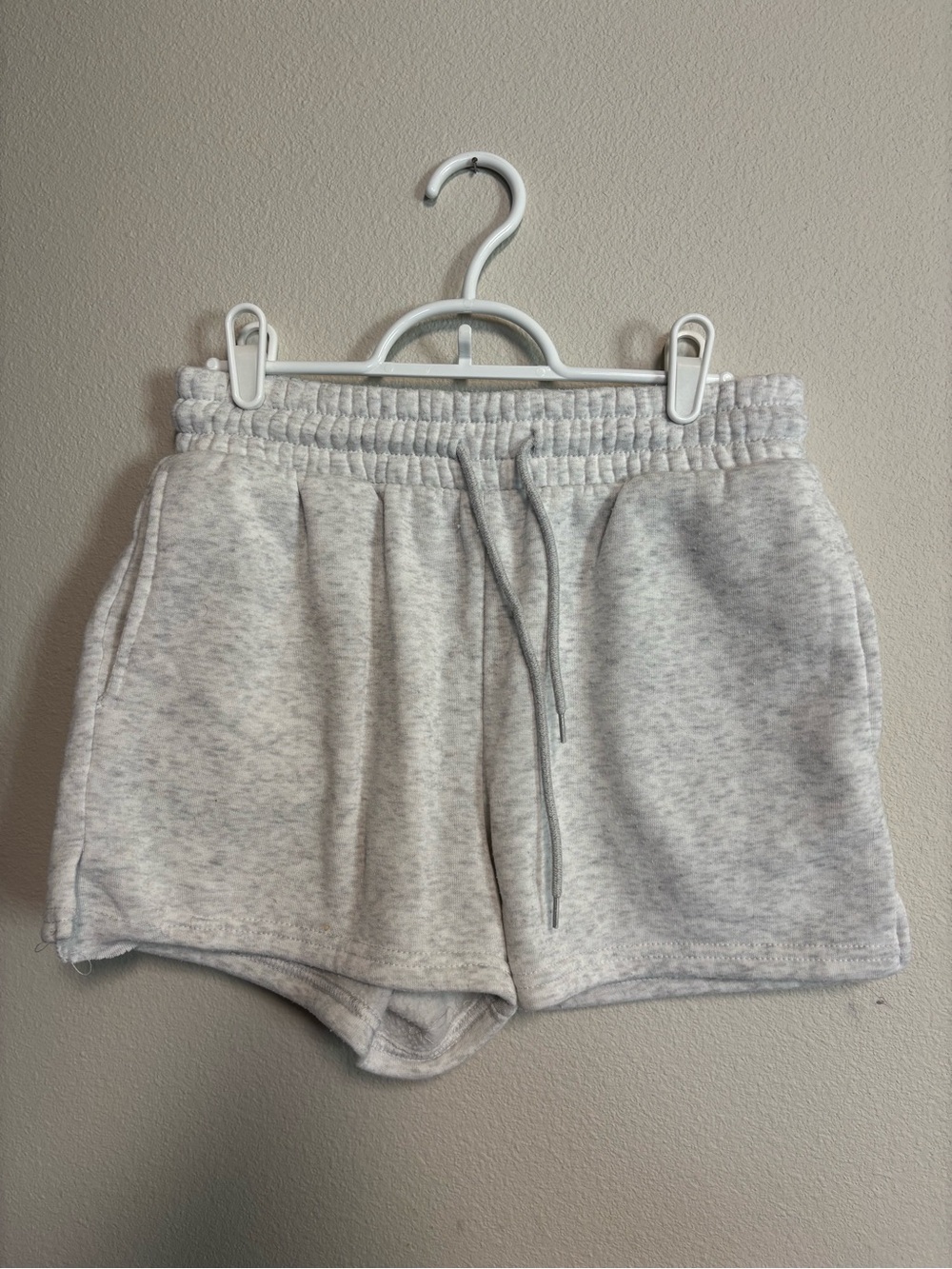 refuge Light Heather Gray Women's Athletic Drawstring Shorts